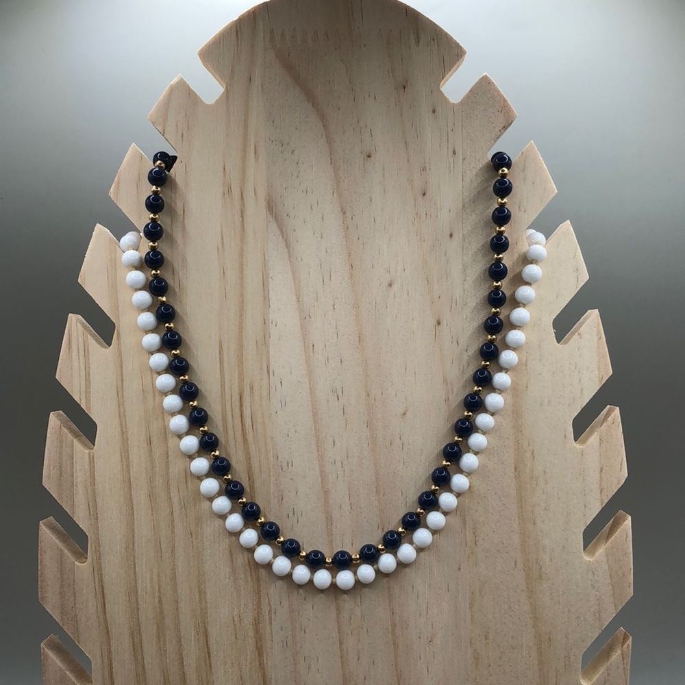 Curated bundle 2 vintage beaded monet necklaces.